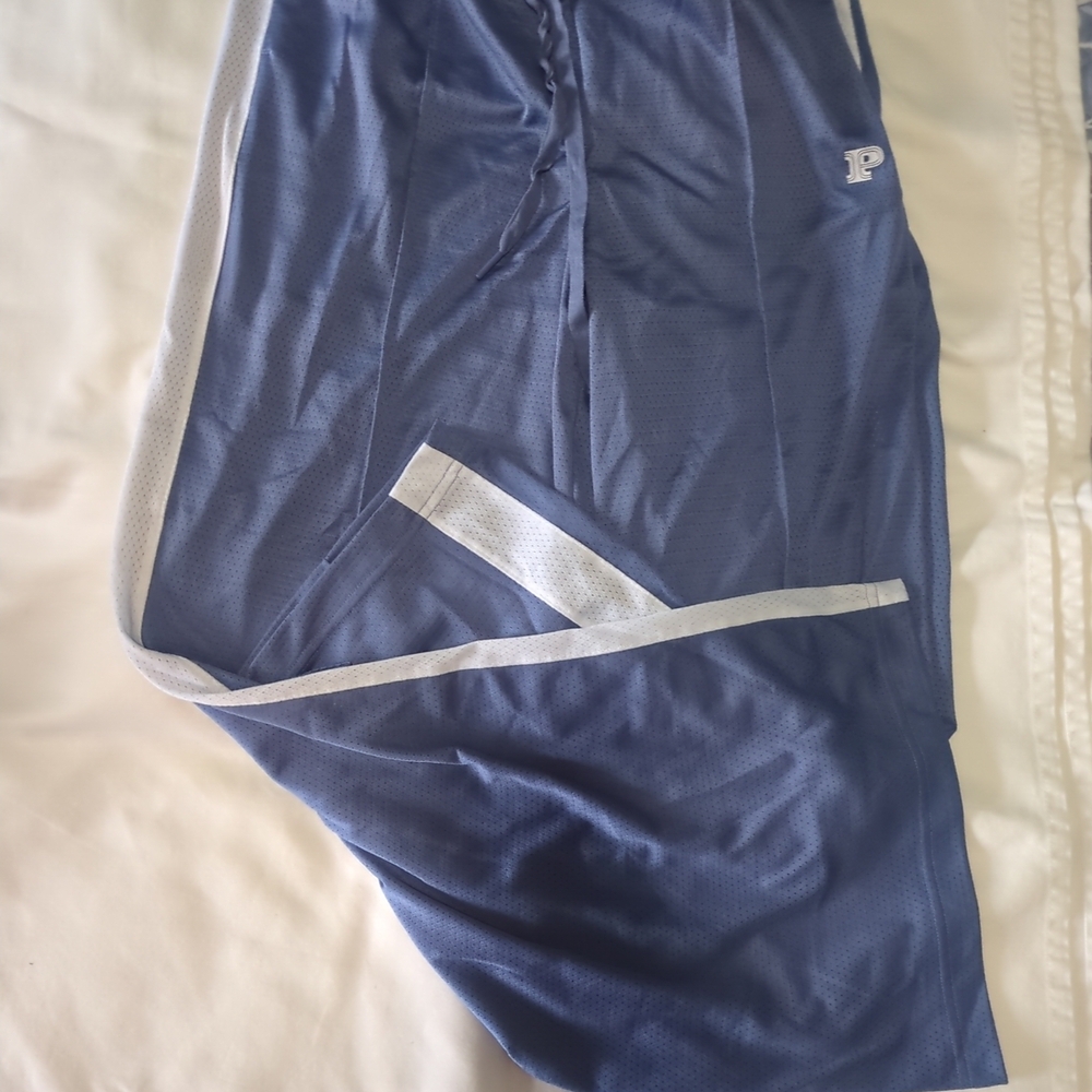 Vintage Victoria's Secret PINK Navy Mesh Track Pants - Logo, White Side Strip